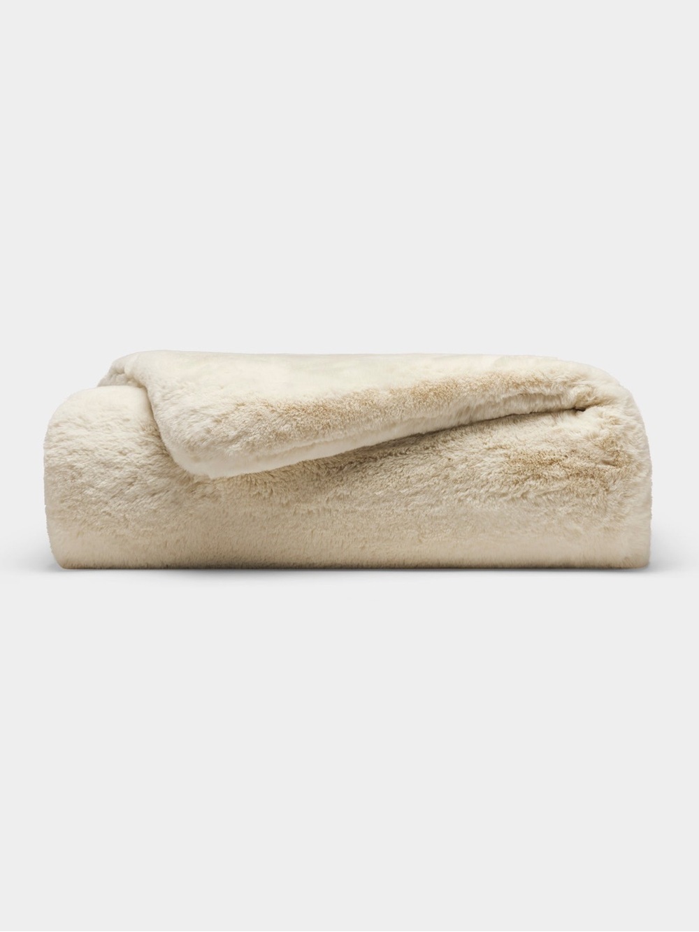 Cozy Earth Super Plush CuddleThrow Blanket — Cream Plush Comfort